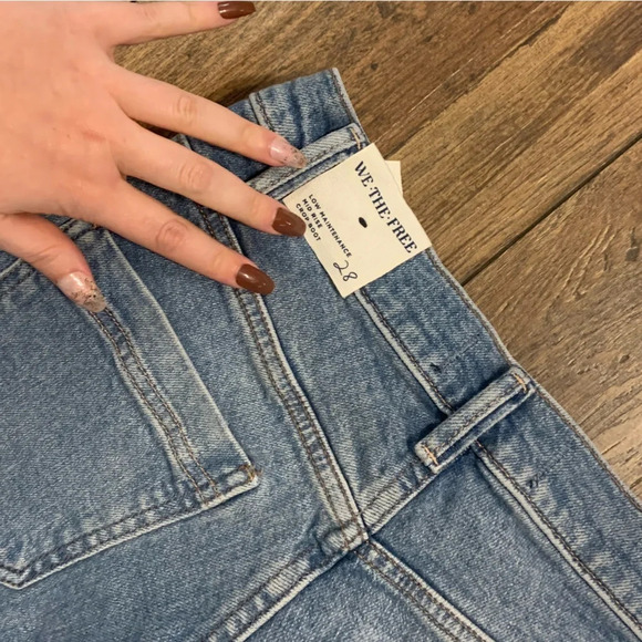 We The Free Low Maintenance Mid-Rise bootcut Jeans light blue denim boho spring - Picture 7 of 11
